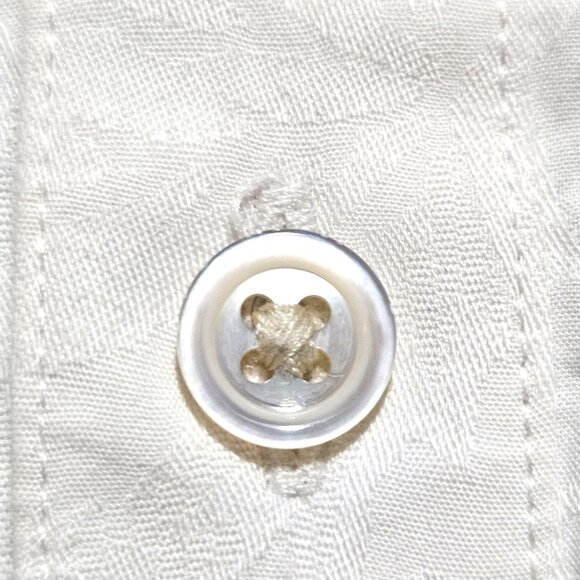 Robert Graham Men's White Long-Sleeve Button Shirt 2XL Wedding Jacquard Pattern - Picture 10 of 16